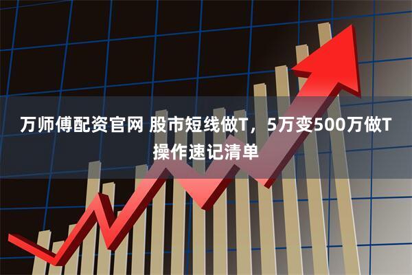 万师傅配资官网 股市短线做T，5万变500万做T操作速记清单